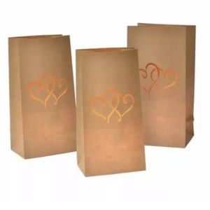 Heart Paper Luminaries (10-Per Pkg) NEW